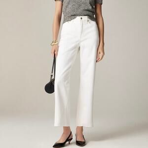 J.Crew 96' Slim Wide Leg Jean White Denim Size 25 Petite NWT